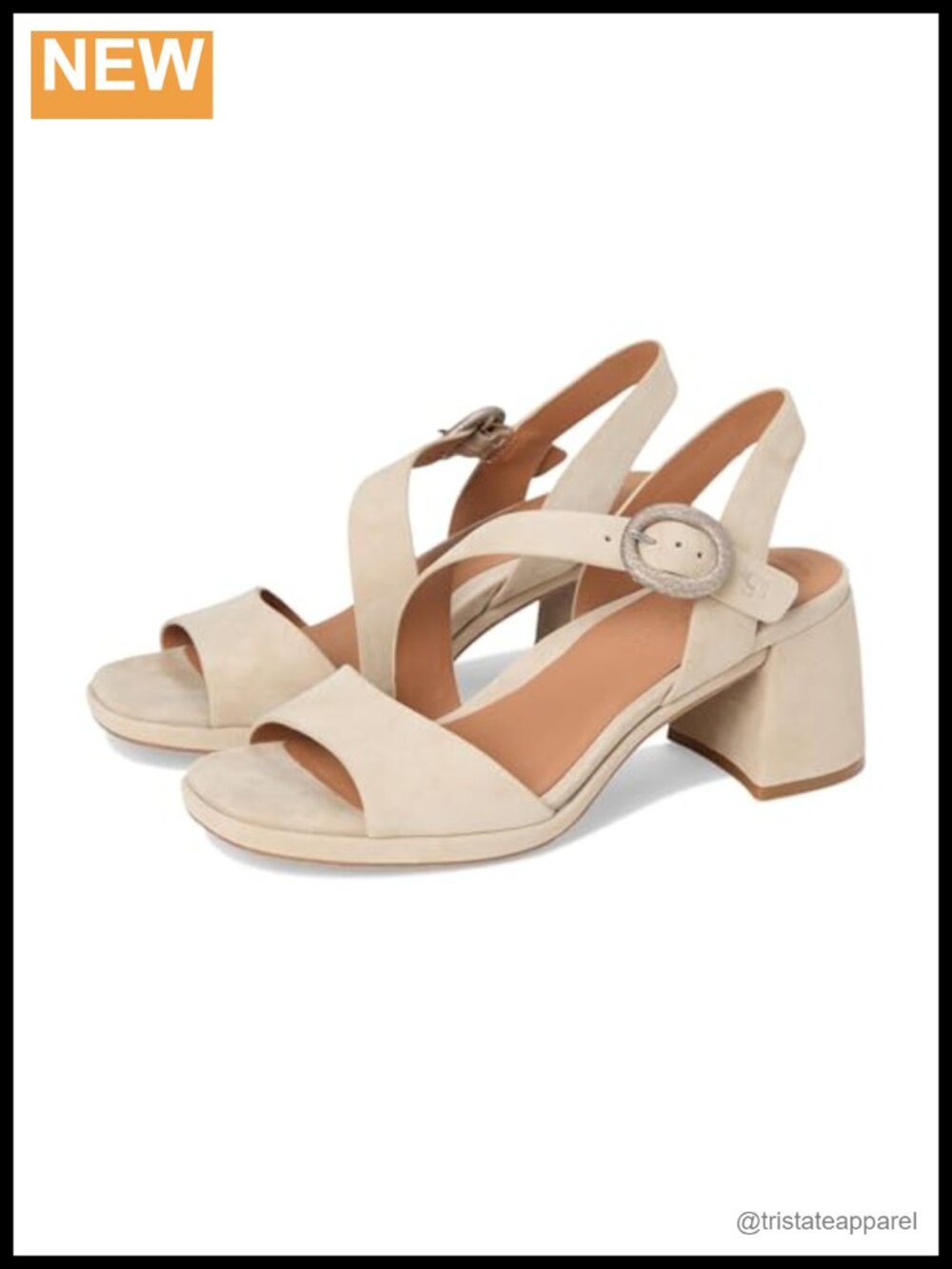 Leather Platform Heeled Sandals Slingback Buckle Comfort